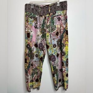 Mahal Size L Colourful Patterned Pants Cotton NWOT